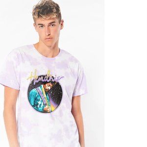 Jimi Hendrix Jamming Tie Dye rock blues Authentic T-Shirt L NWT